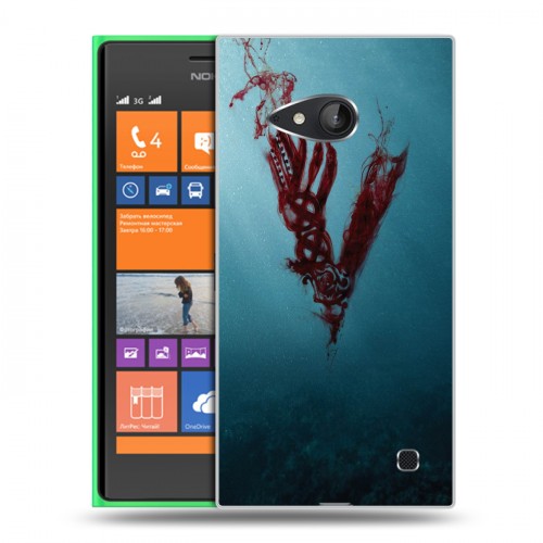Дизайнерский пластиковый чехол для Nokia Lumia 730/735 викинги