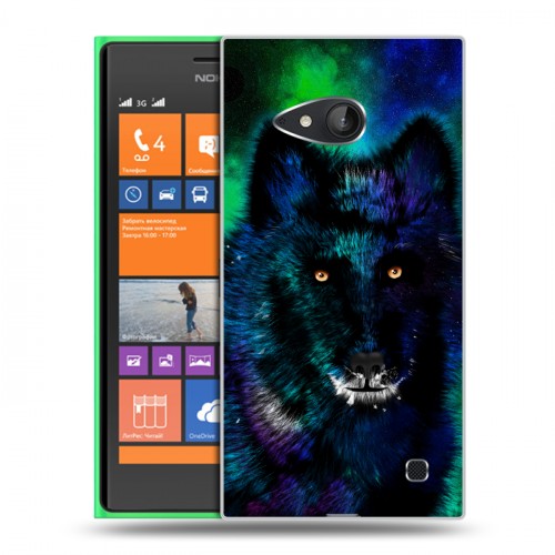 Дизайнерский пластиковый чехол для Nokia Lumia 730/735 Яркие животные