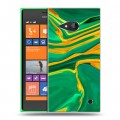 Дизайнерский пластиковый чехол для Nokia Lumia 730/735 Цветные агаты