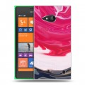 Дизайнерский пластиковый чехол для Nokia Lumia 730/735 Цветные агаты