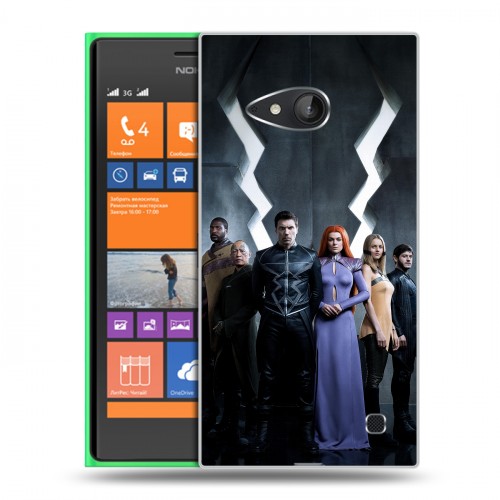 Дизайнерский пластиковый чехол для Nokia Lumia 730/735 Сверхлюди