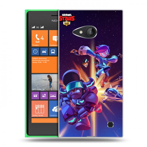 Дизайнерский пластиковый чехол для Nokia Lumia 730/735 Brawl Stars