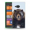 Дизайнерский пластиковый чехол для Nokia Lumia 730/735 Медведь