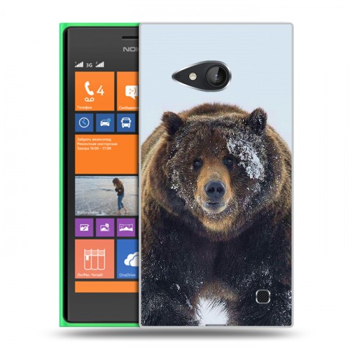 Дизайнерский пластиковый чехол для Nokia Lumia 730/735 Медведь