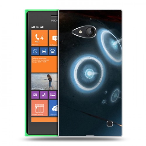 Дизайнерский пластиковый чехол для Nokia Lumia 730/735 Астероиды