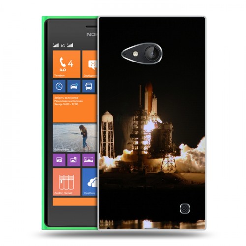 Дизайнерский пластиковый чехол для Nokia Lumia 730/735 Космодром