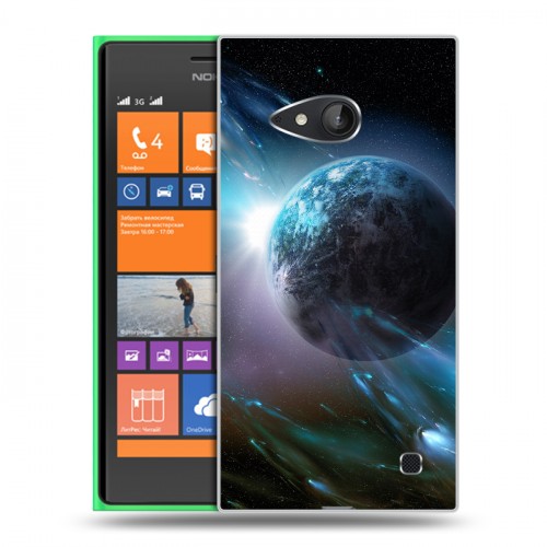 Дизайнерский пластиковый чехол для Nokia Lumia 730/735 Планеты