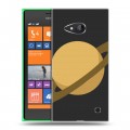 Дизайнерский пластиковый чехол для Nokia Lumia 730/735 Сатурн