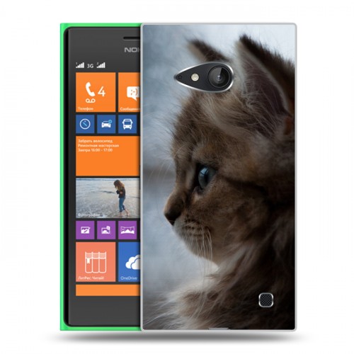 Дизайнерский пластиковый чехол для Nokia Lumia 730/735 Котята