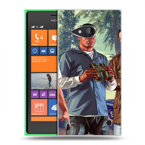 Дизайнерский пластиковый чехол для Nokia Lumia 730/735 GTA