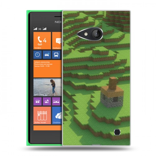 Дизайнерский пластиковый чехол для Nokia Lumia 730/735 Minecraft