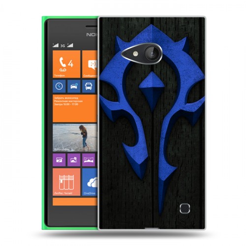 Дизайнерский пластиковый чехол для Nokia Lumia 730/735 World of warcraft