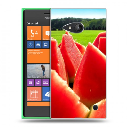 Дизайнерский пластиковый чехол для Nokia Lumia 730/735 Арбузы