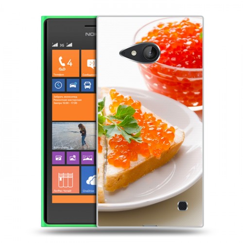 Дизайнерский пластиковый чехол для Nokia Lumia 730/735 Икра