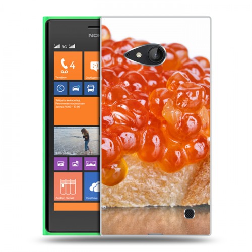 Дизайнерский пластиковый чехол для Nokia Lumia 730/735 Икра