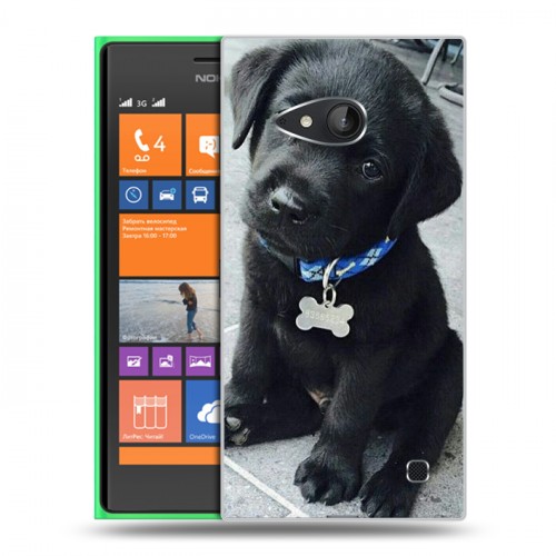 Дизайнерский пластиковый чехол для Nokia Lumia 730/735 Щенки