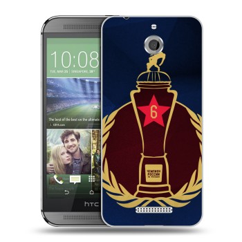 Дизайнерский силиконовый чехол для HTC Desire 510 ЦСКА (на заказ)