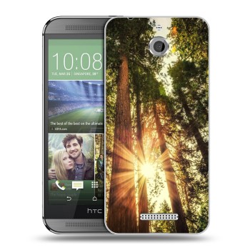 Дизайнерский силиконовый чехол для HTC Desire 510 лес (на заказ)