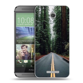 Дизайнерский силиконовый чехол для HTC Desire 510 лес (на заказ)