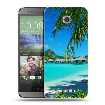 Дизайнерский силиконовый чехол для HTC Desire 510 пляж (на заказ)