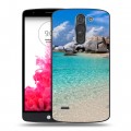 Дизайнерский пластиковый чехол для LG G3 Stylus пляж