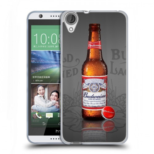 Дизайнерский силиконовый чехол для HTC Desire 820 Budweiser