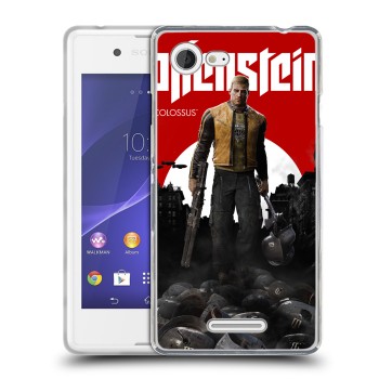 Дизайнерский силиконовый чехол для Sony Xperia E3 Wolfenstein (на заказ)