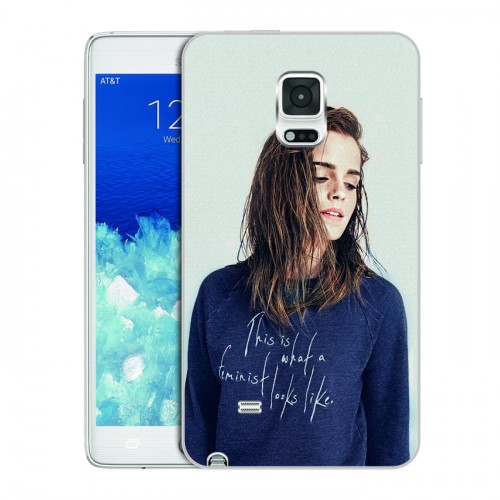 Дизайнерский пластиковый чехол для Samsung Galaxy Note Edge Эмма Уотсон