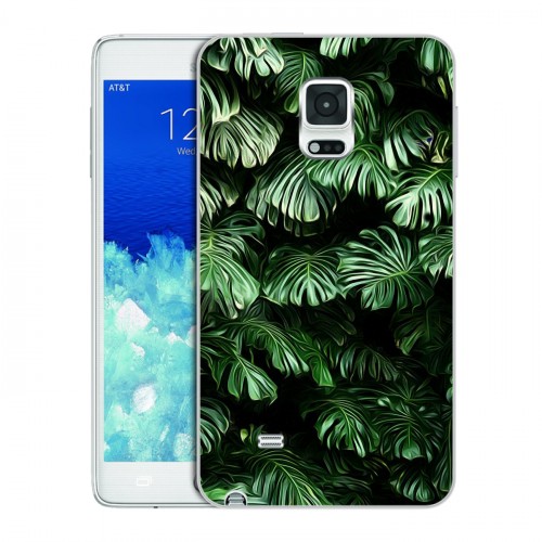 Дизайнерский пластиковый чехол для Samsung Galaxy Note Edge Нуарные листья