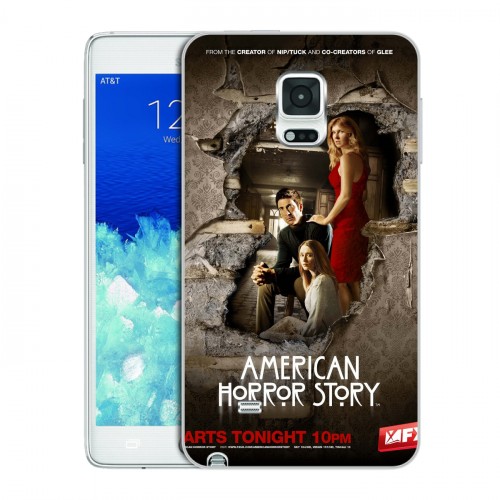 Дизайнерский пластиковый чехол для Samsung Galaxy Note Edge Американская история ужасов
