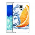 Дизайнерский пластиковый чехол для Samsung Galaxy Note Edge Апельсины