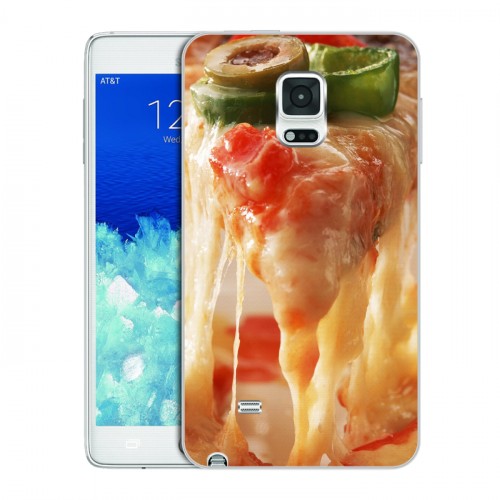 Дизайнерский пластиковый чехол для Samsung Galaxy Note Edge Пицца