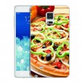 Дизайнерский пластиковый чехол для Samsung Galaxy Note Edge Пицца