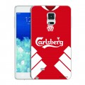 Дизайнерский пластиковый чехол для Samsung Galaxy Note Edge Carlsberg
