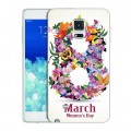 Дизайнерский пластиковый чехол для Samsung Galaxy Note Edge 8 марта
