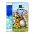 Дизайнерский пластиковый чехол для Samsung Galaxy Note Edge Мадагаскар