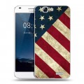 Дизайнерский силиконовый чехол для Huawei Ascend G7 Флаг США