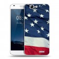 Дизайнерский силиконовый чехол для Huawei Ascend G7 Флаг США