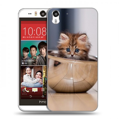 Дизайнерский силиконовый чехол для HTC Desire Eye Котята