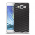 Дизайнерский пластиковый чехол для Samsung Galaxy A5 Металл соты
