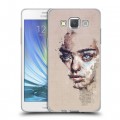 Дизайнерский пластиковый чехол для Samsung Galaxy A5 Портреты мазками