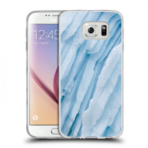 Дизайнерский пластиковый чехол для Samsung Galaxy S6 Льды