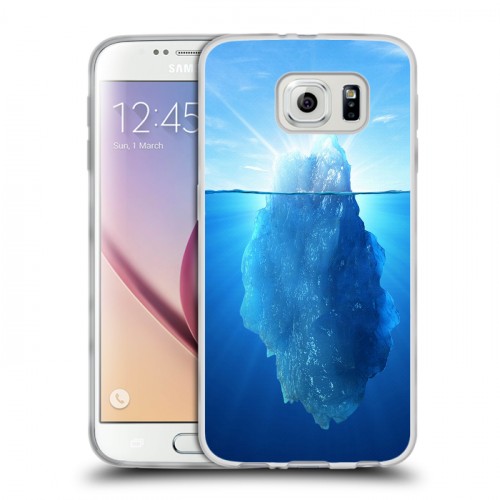 Дизайнерский пластиковый чехол для Samsung Galaxy S6 Льды