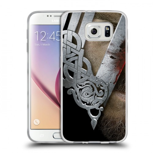 Дизайнерский пластиковый чехол для Samsung Galaxy S6 викинги