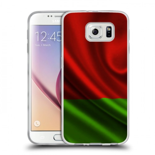 Дизайнерский пластиковый чехол для Samsung Galaxy S6 Флаг Белоруссии