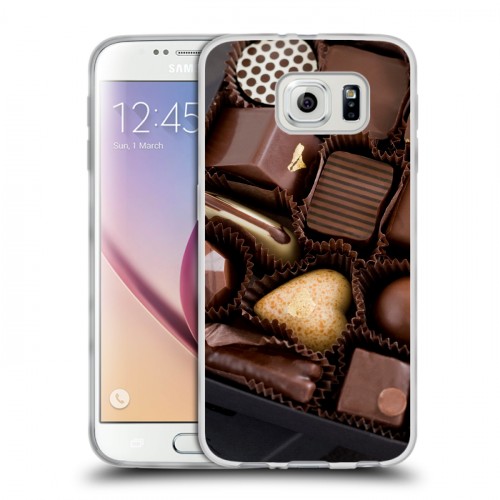 Дизайнерский пластиковый чехол для Samsung Galaxy S6 Конфеты