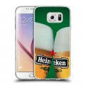 Дизайнерский пластиковый чехол для Samsung Galaxy S6 Heineken