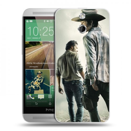 Дизайнерский пластиковый чехол для HTC One E8 Ходячие Мертвецы