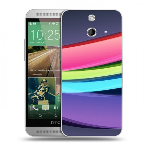Дизайнерский пластиковый чехол для HTC One E8 Красочные абстракции