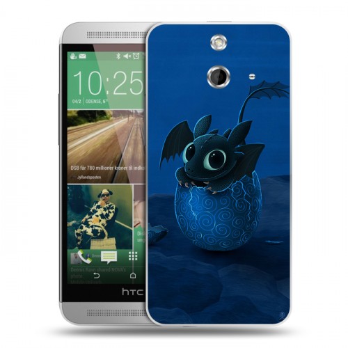 Дизайнерский пластиковый чехол для HTC One E8 Как приручить дракона